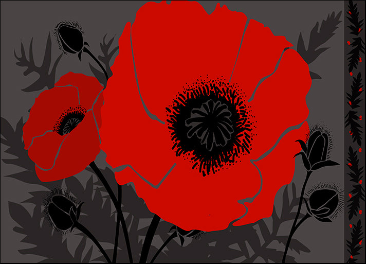 ALIZOE110025 Beautés Rouges III, by Art Licensing Studio, available in multiple sizes