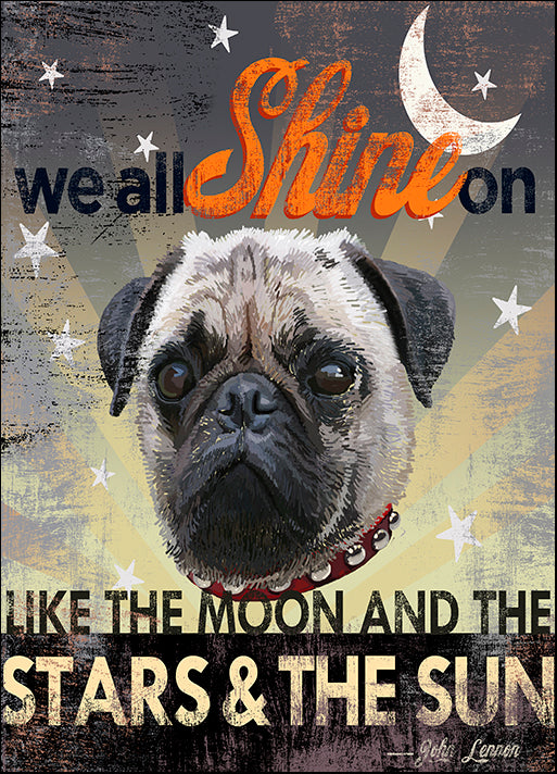 ALIZOE111888 Dog Days - Pug pup, by Art Licensing Studio, available in multiple sizes - Chamton