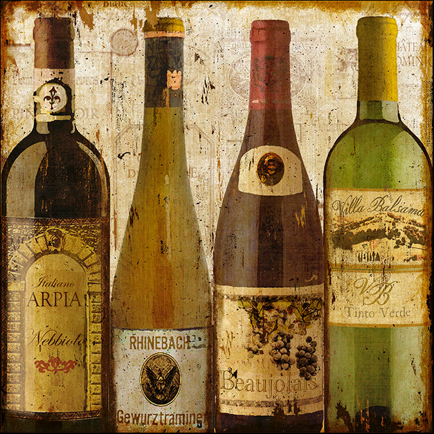 ALIZOE112250 Wine Samples of Europe I, by Art Licensing Studio, available in multiple sizes