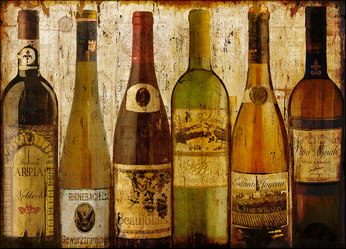 ALIZOE116062 Wine Samples of Europe III, by Art Licensing Studio, available in multiple sizes