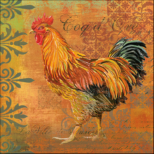 ALIZOE123051 Coq Motifs II, by Art Licensing Studio, available in multiple sizes