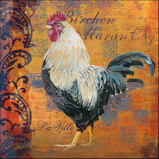 ALIZOE124325 Coq Motifs III, by Art Licensing Studio, available in multiple sizes