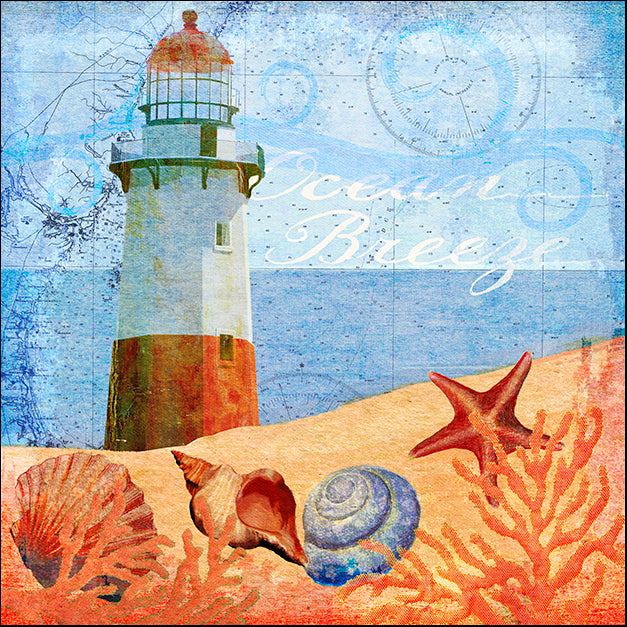ALIZOE132739 Ocean Breeze Lighthouse, by Art Licensing Studio, available in multiple sizes