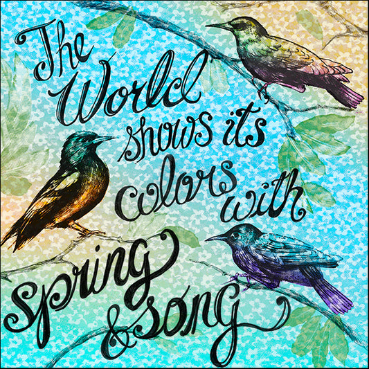 ALIZOE133396 Birdie Words 1, by Art Licensing Studio, available in multiple sizes