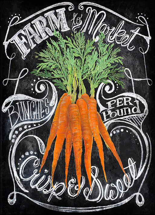 ALIZOE136302 Chalkboard Carrots, by Art Licensing Studio, available in multiple sizes - Chamton
