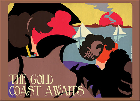 AMEFLA121745 Gold Coast, by American Flat, available in multiple sizes