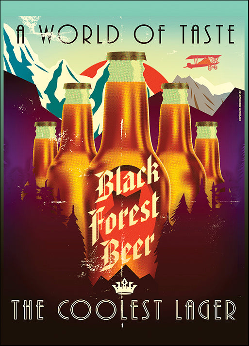AMEFLA121749 Black Forest Beer, by American Flat, available in multiple sizes