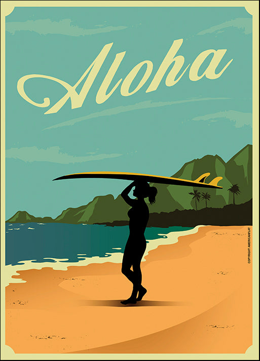 AMEFLA121769 Aloha, by American Flat, available in multiple sizes