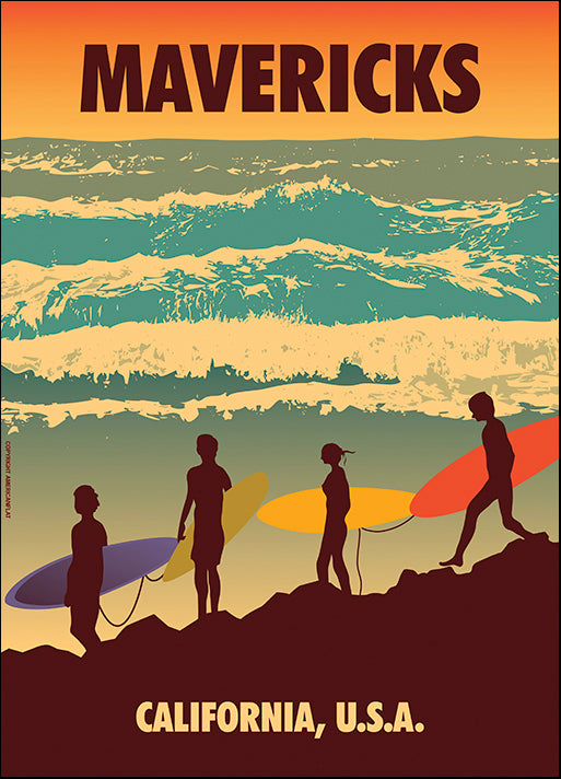 AMEFLA121778 Mavericks, by American Flat, available in multiple sizes