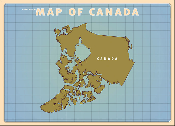 AMEFLA121790 Upside Down Canada, by American Flat, available in multiple sizes