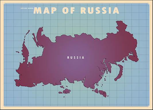 AMEFLA121791 Upside Down Russia, by American Flat, available in multiple sizes