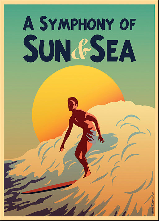 AMEFLA121792 A Symphony of Sun & Sea, by American Flat, available in multiple sizes