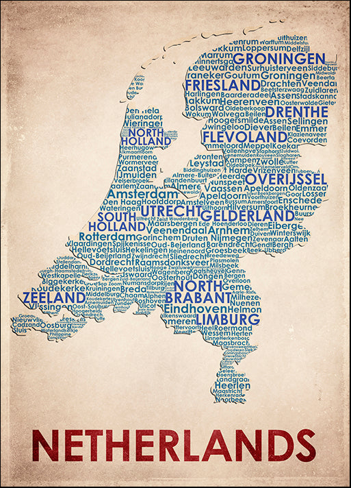 AMEFLA121800 Netherlands, by American Flat, available in multiple sizes