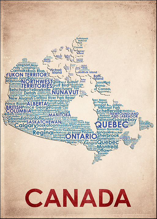 AMEFLA121802 Canada, by American Flat, available in multiple sizes