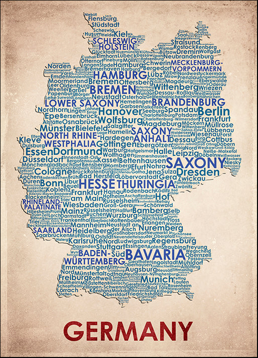 AMEFLA121804 Germany, by American Flat, available in multiple sizes