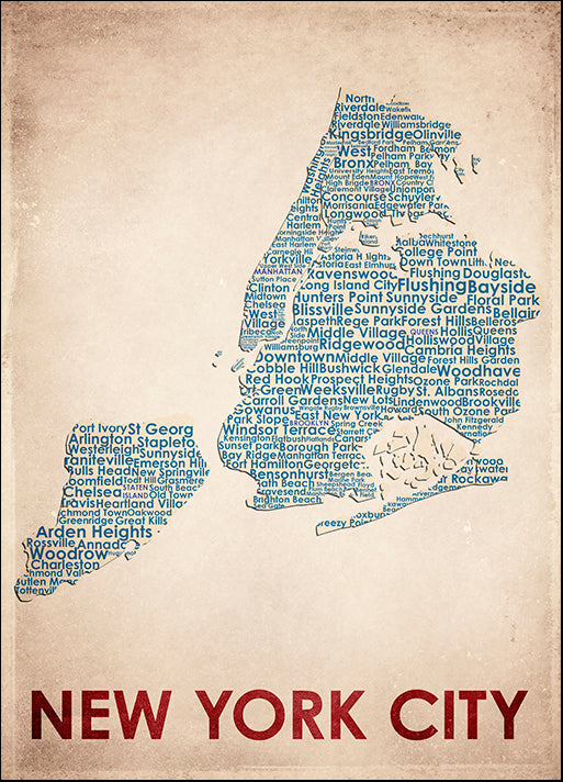 AMEFLA121807 New York City, by American Flat, available in multiple sizes