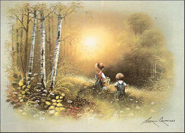 ANDORP130653 Kids in the Woods, by Andres Orpinas, available in multiple sizes