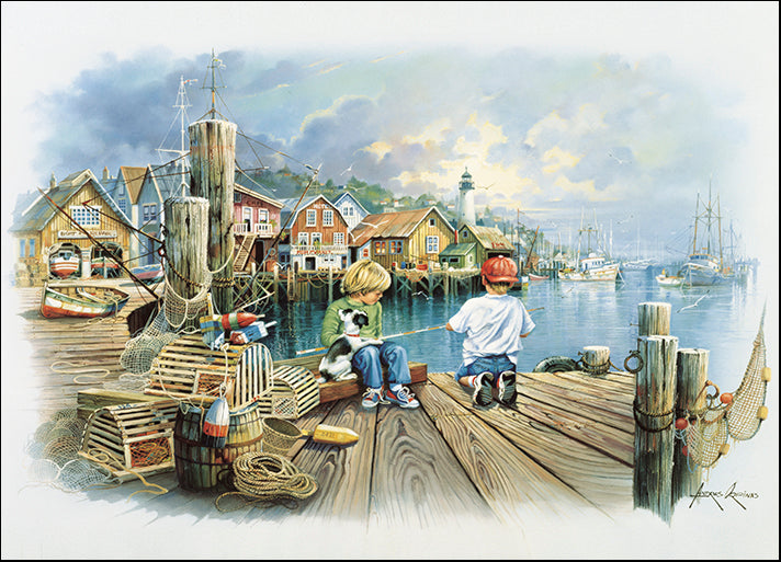 ANDORP91635 Fishing Docks C, by Andres Orpinas, available in multiple sizes