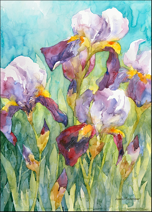 ANNBEU103234 Iris Blue Skies, by Annelein Beukenkamp, available in multiple sizes