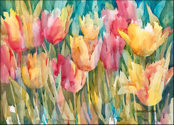 ANNBEU103237 Pastel Tulips, by Annelein Beukenkamp, available in multiple sizes