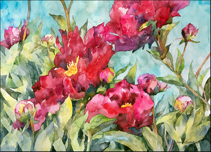 ANNBEU103238 Peony Paradise, by Annelein Beukenkamp, available in multiple sizes