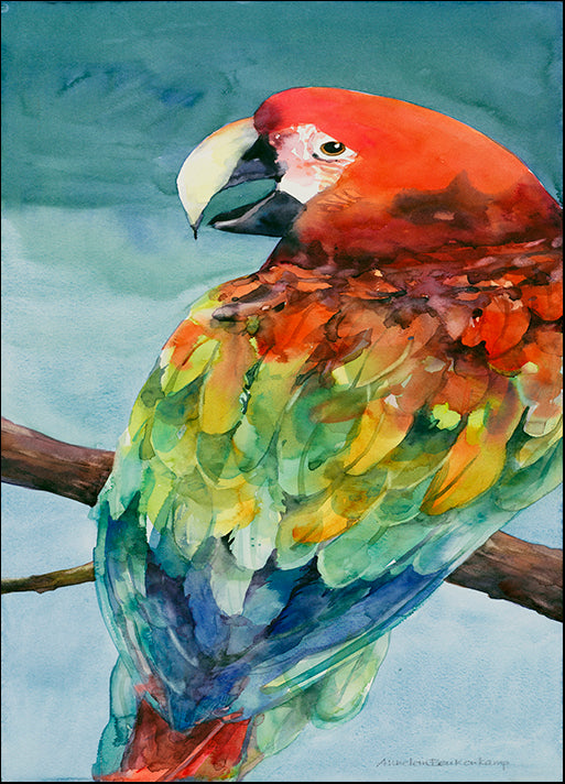 ANNBEU108968 Parrot, by Annelein Beukenkamp, available in multiple sizes