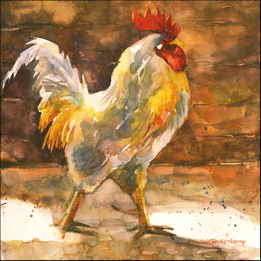 ANNBEU109009 Rooster Barn, by Annelein Beukenkamp, available in multiple sizes - Chamton