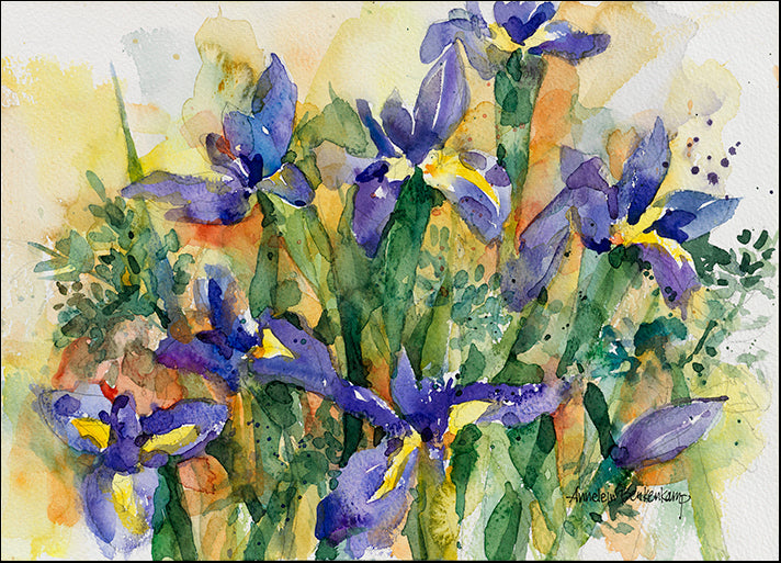 ANNBEU69536 Indelible Irises, by Annelein Beukenkamp, available in multiple sizes