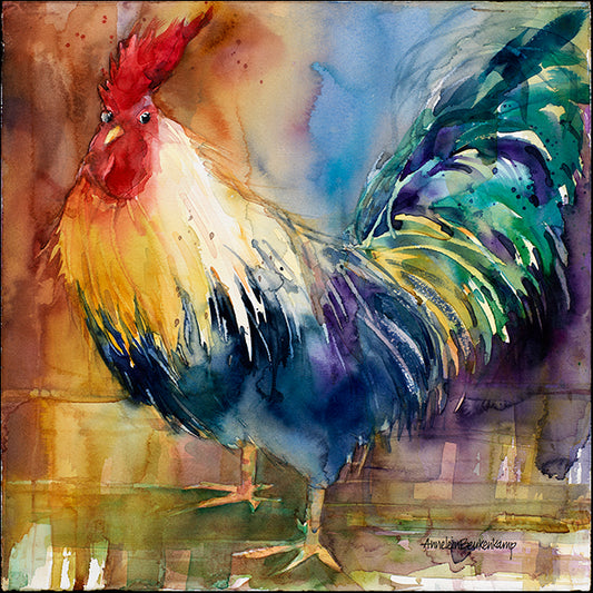 ANNBEU69538 Renegade Rooster, by Annelein Beukenkamp, available in multiple sizes