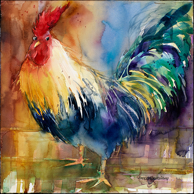 ANNBEU69538 Renegade Rooster, by Annelein Beukenkamp, available in multiple sizes