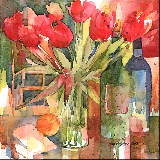 ANNBEU71001 Bottles & Blooms, by Annelein Beukenkamp, available in multiple sizes