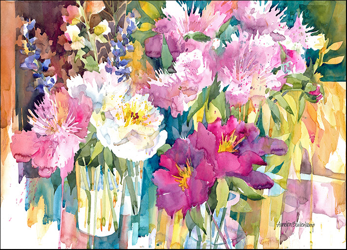 ANNBEU71021 Plethora of Peonies, by Annelein Beukenkamp, available in multiple sizes
