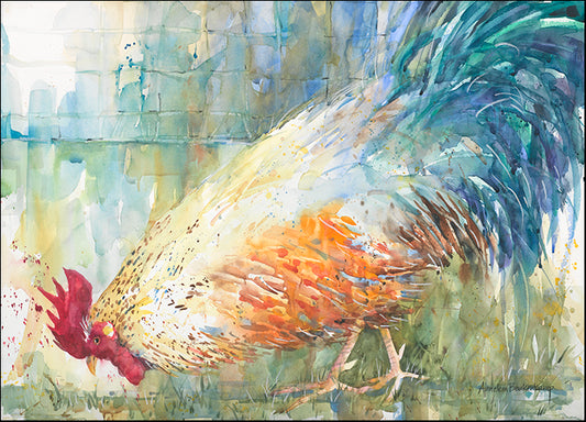 ANNBEU80875 Feathered Forager, by Annelein Beukenkamp, available in multiple sizes