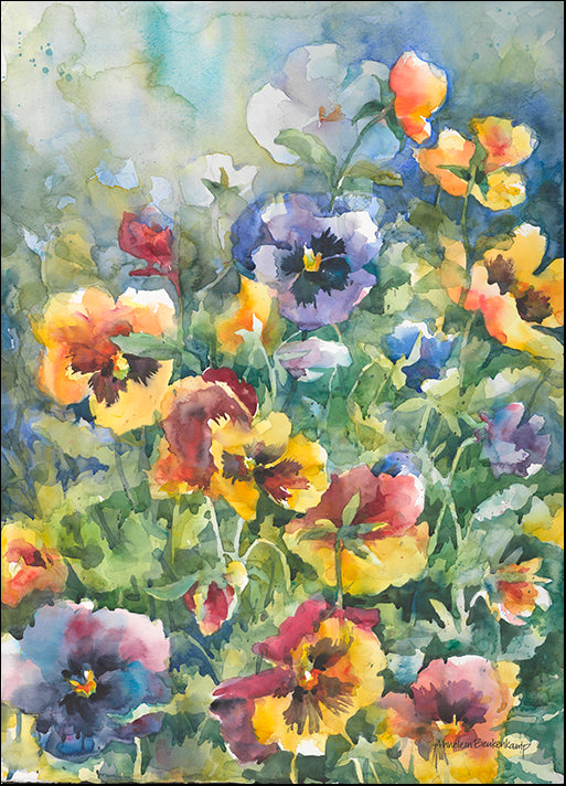 ANNBEU80878 Picture Perfect Pansies, by Annelein Beukenkamp, available in multiple sizes