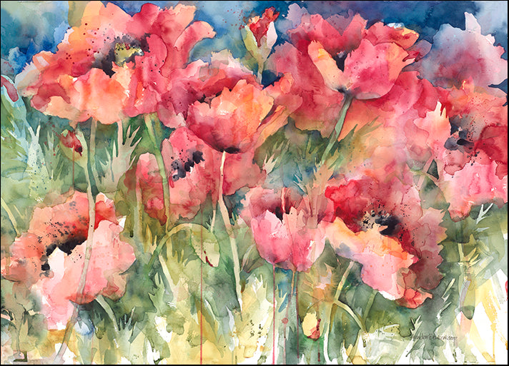 ANNBEU88521 Vermillion Vision, by Annelein Beukenkamp, available in multiple sizes - Chamton