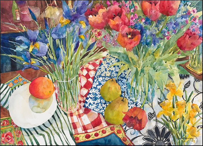 ANNBEU88523 Flowers and Fruit, by Annelein Beukenkamp, available in multiple sizes - Chamton