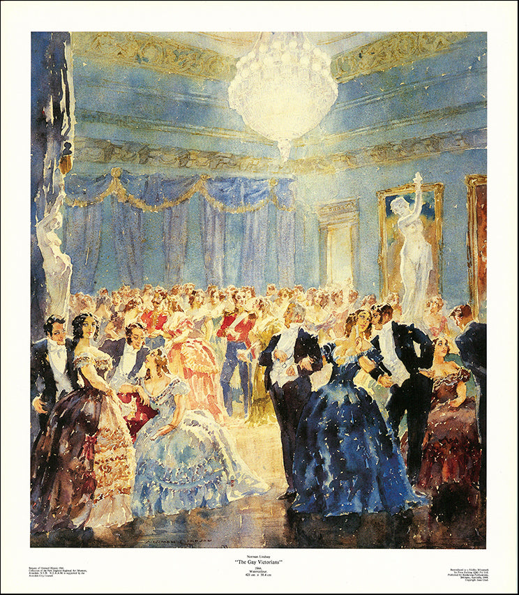 AW 609040 The Gay Victorians by Norman Lindsay 51x58cm on paper