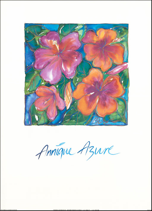 AW AA702 Pink Hibiscus by Annique Azure 50x70cm paper - Chamton