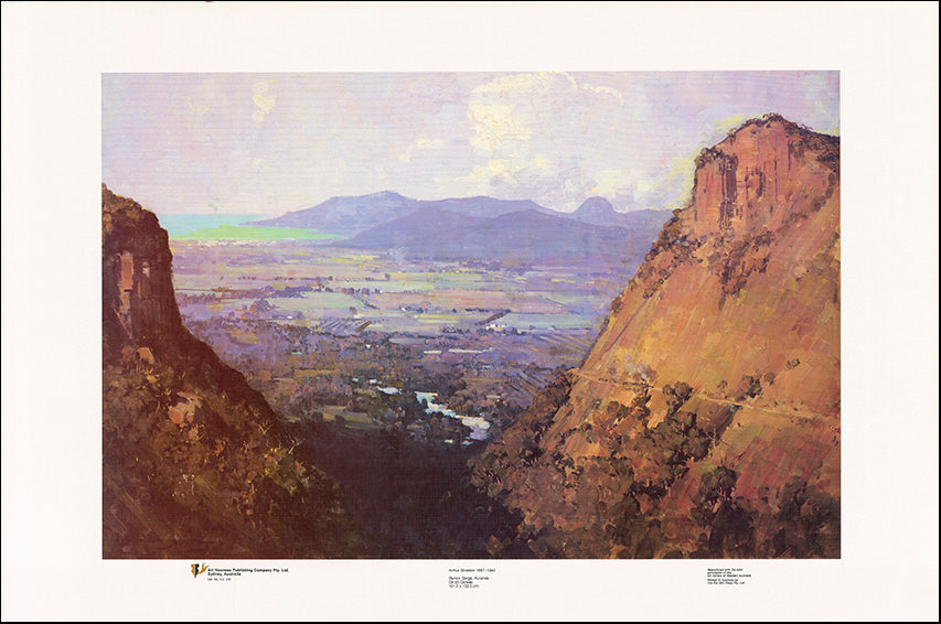 AW AS238 Barron Gorge Kuranda by Sir Arthur Streeton 1867 to 1943 101x68cm on paper