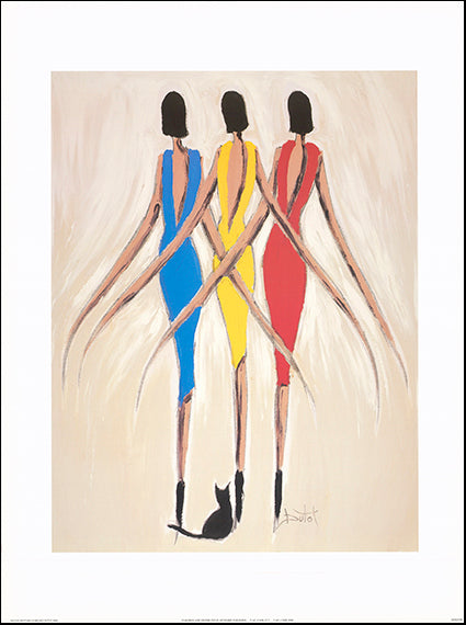 AW BD748 Oucha Rythm 1 by Bruno Dutot 60x80cm Paper - Chamton