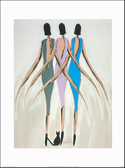 AW BD749 Oucha Rythm 2 by Bruno Dutot 60x80cm Paper - Chamton