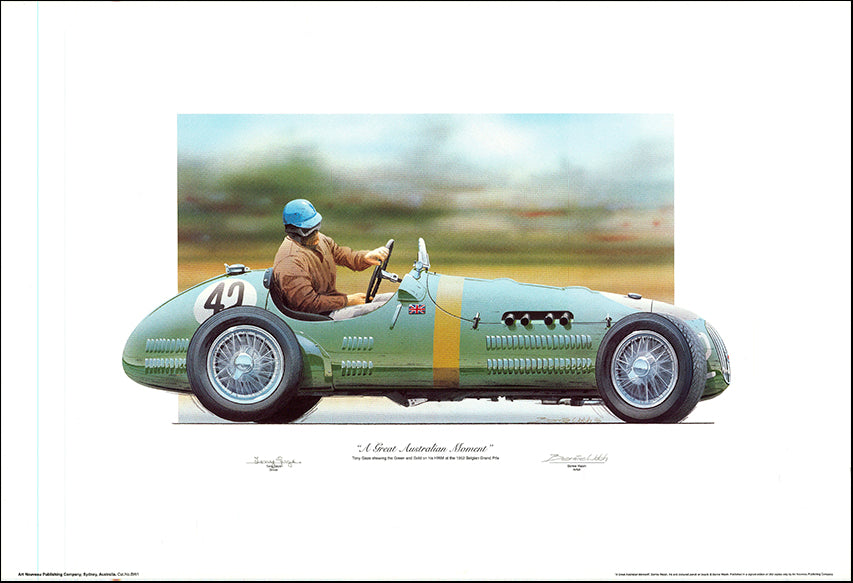 AW BW1 A Great Australian Moment by Bernie Walsh 77x52cm on paper - Chamton