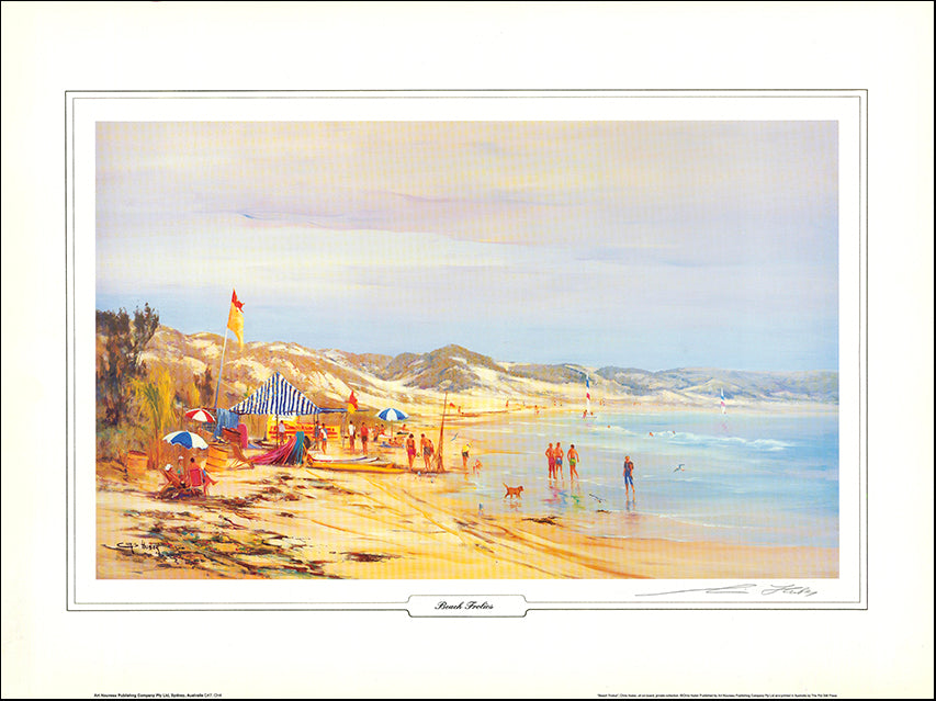 AW CH4 Beach Frolics by Chris Huber 86x64cm on paper - Chamton
