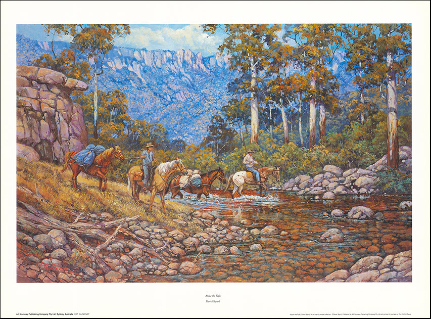 AW DB407 Above the Falls by David Byard 68x50cm on paper