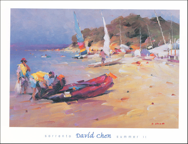 AW DC592 David Chen 65x49cm on paper, Sorrento Summer 2