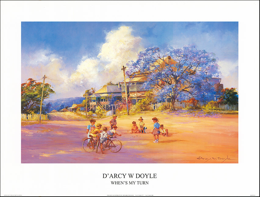 AW DD722 When's my Turn by D'Arcy Doyle 80x60cm on paper - Chamton