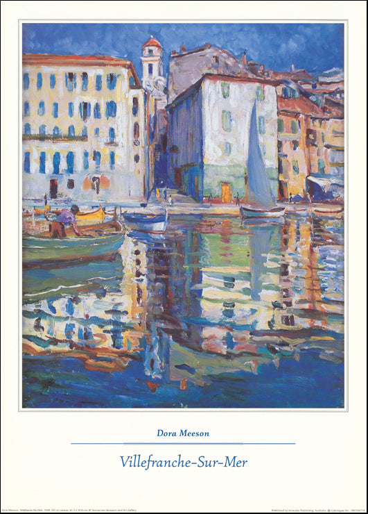 AW DM576 Dora Meeson 49x69cm on paper, Ville franche Sur Mer