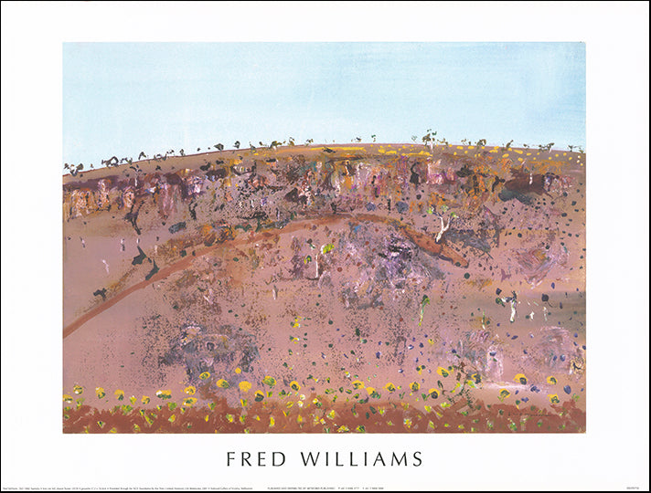 AW FW750 Iron Ore Hill Mount Turner 1979 NGV by Fred Williams 80x60cm on paper