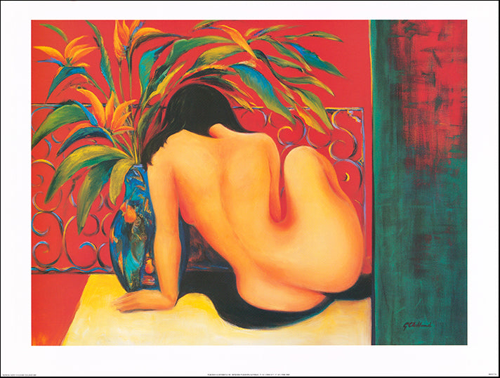 AW GC716 Glenise Clelland 80x60cm on paper, Tropical Nude 1