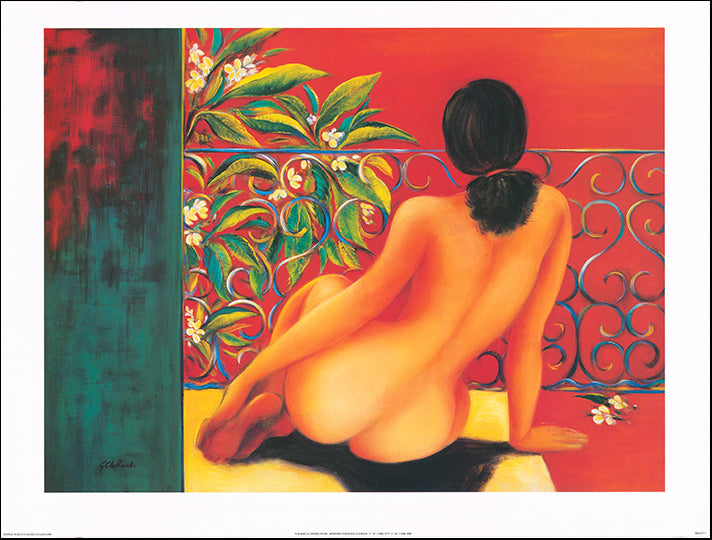 AW GC717 Glenise Clelland 80x60cm on paper, Tropical Nude 2